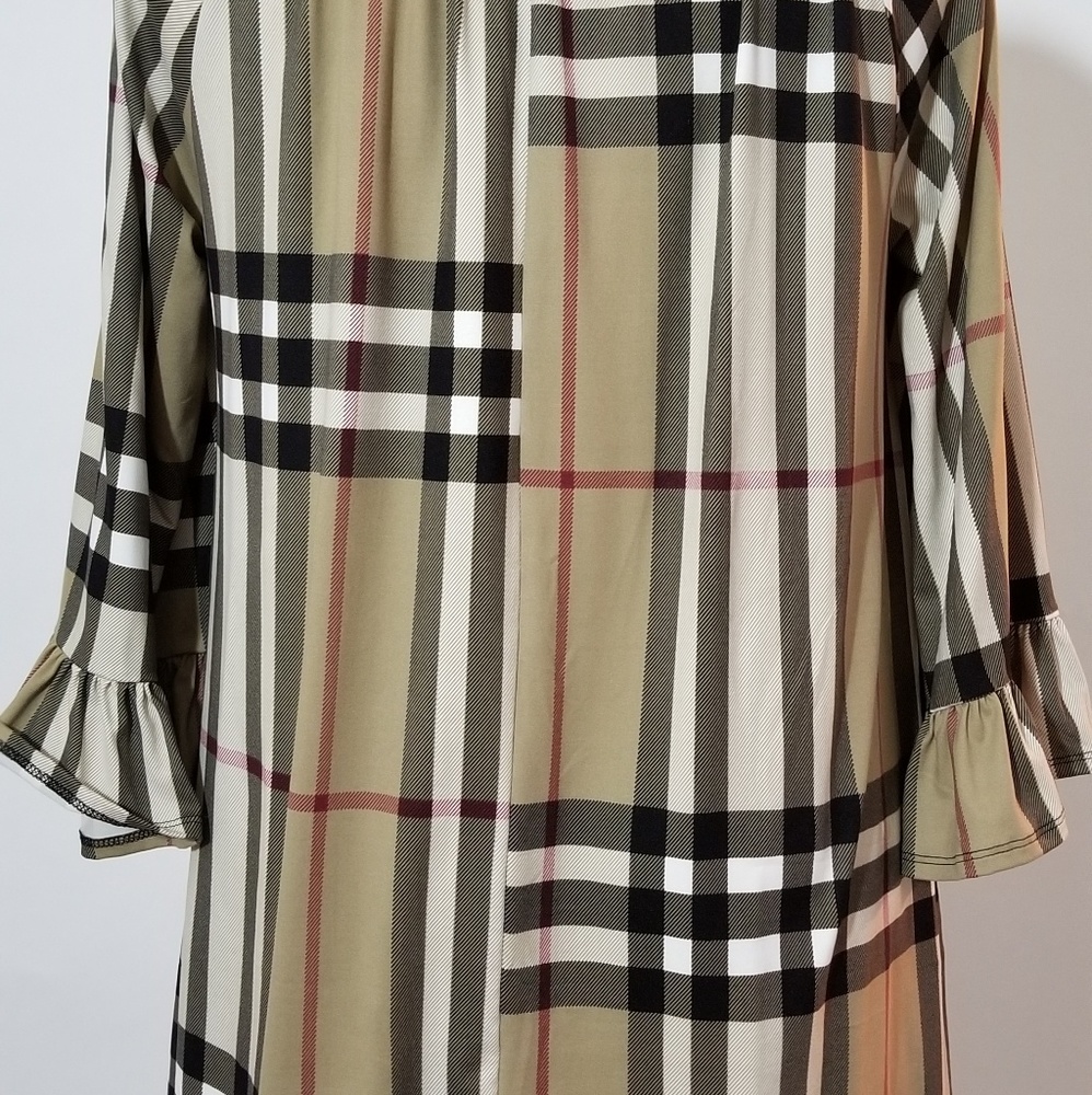 New Carole Christian Assorted 2X 3X Plaid Tunic - Picture 3 of 4